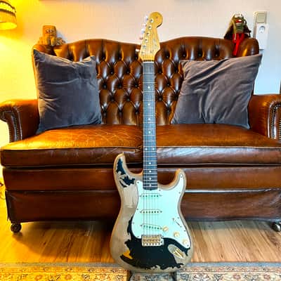 Constantin Guitars Strat Partscaster John Mayer Black1 Replica image 2