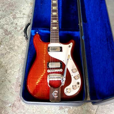 Epiphone Crestwood Custom 1966 - Cherry original vintage USA Kalamazoo Gibson Wilshire image 4
