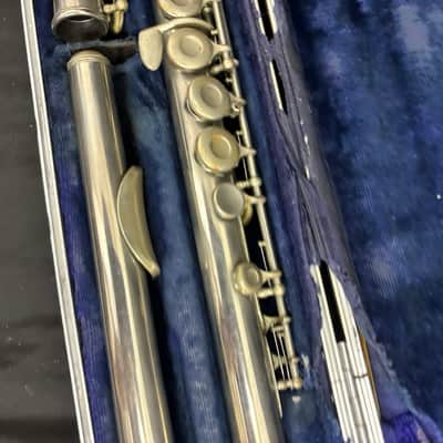 Muramatsu 111 Flute Wind Instrument with Hard Case Needs Adjustment Tested image 9