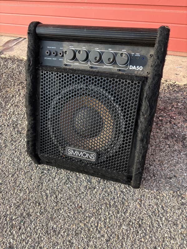 Simmons DA50 Electronic Drum Set Monitor 2010s - Black image 1