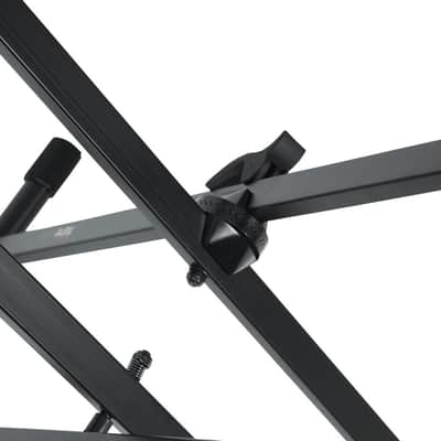 GATOR Frameworks heavy duty adjustable "X" style keyboard stand with rubberized leveling foot image 7