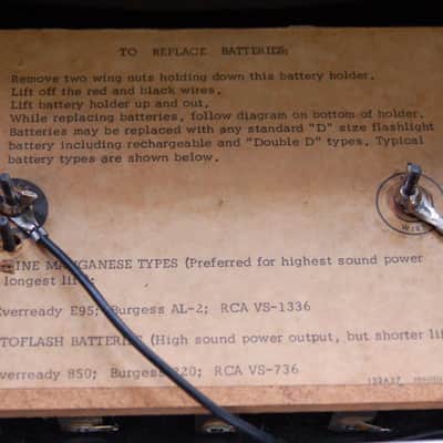Vintage '60s Ampli-Vox Roving Rostrum Portable Amplifier & Astatic Mic image 9
