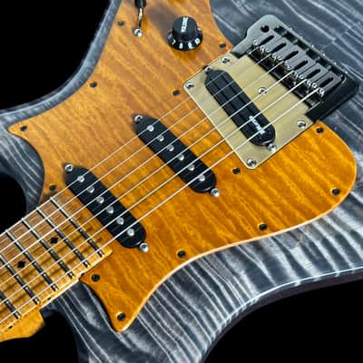 2020 Knaggs Larry Mitchell Signature Severn Tier 2 Flame Top Gloss ~ Faded Onyx image 5