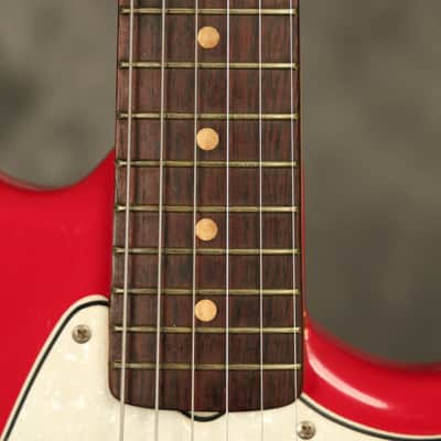 all original 1964 Fender Pre-CBS Musicmaster II RED image 5