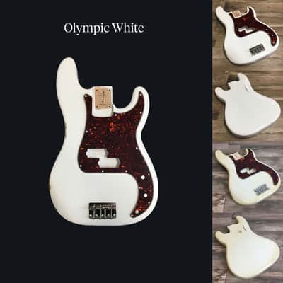 Made to Order - FRANCHIN Jupiter bass body Relic Aged 100% Nitro Lacquer (Sunburst/ Black/ White/ Blue/ Green/ Yellow/ Red/ Pink/ Burgundy/ Purple/ Gold/ Silver, etc.) Basswood Poplar Precision-Bass Style Made in Italy image 5