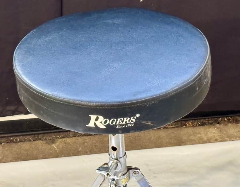 Rogers Drum Throne Stool Single Braced Vintage 60s 70s image 1