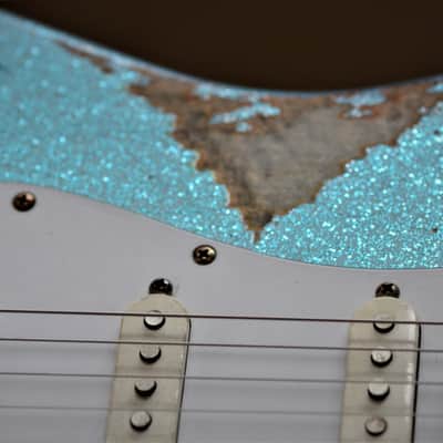 Fender Stratocaster Custom Blue  Sparkle Custom Nitro Relic image 8