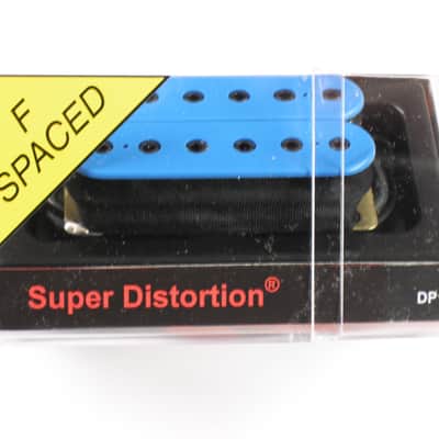 DiMarzio F-spaced Super Distortion Bridge Humbucker Blue W/Black Poles DP 100