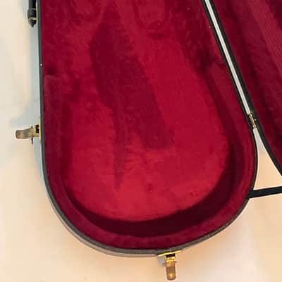 1980's Kramer USA Violin Teardrop Black Tolex Hardshell Electric Guitar Case image 21