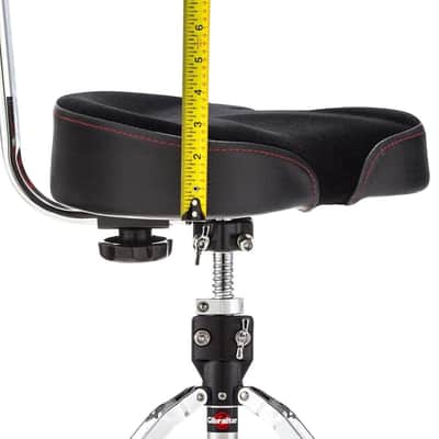 Gibraltar Drum Throne with Adjustable Height Motorcycle Seat & Backrest, Double-Braced Drum Stool, Comfortable Supportive Cushion for Drummers, Studio or Stage Use (9608MB) image 6
