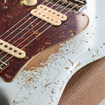 Fender Custom Shop '60s Roasted HS Stratocaster Heavy Relic Sonic Blue image 8
