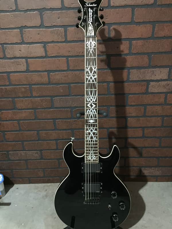 Schecter Devil Tribal Black | Reverb
