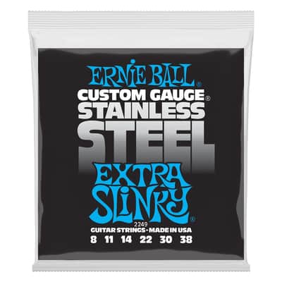 Ernie Ball 2249 Stainless Steel Extra Slinky 8 38 image 1