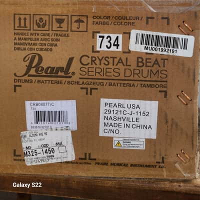 Pearl *Pre-Order* Crystal Beat Cotton Candy Fade 8x7" Rack Tom Drum Acrylic | NEW | Special Order | Authorized Dealer image 2