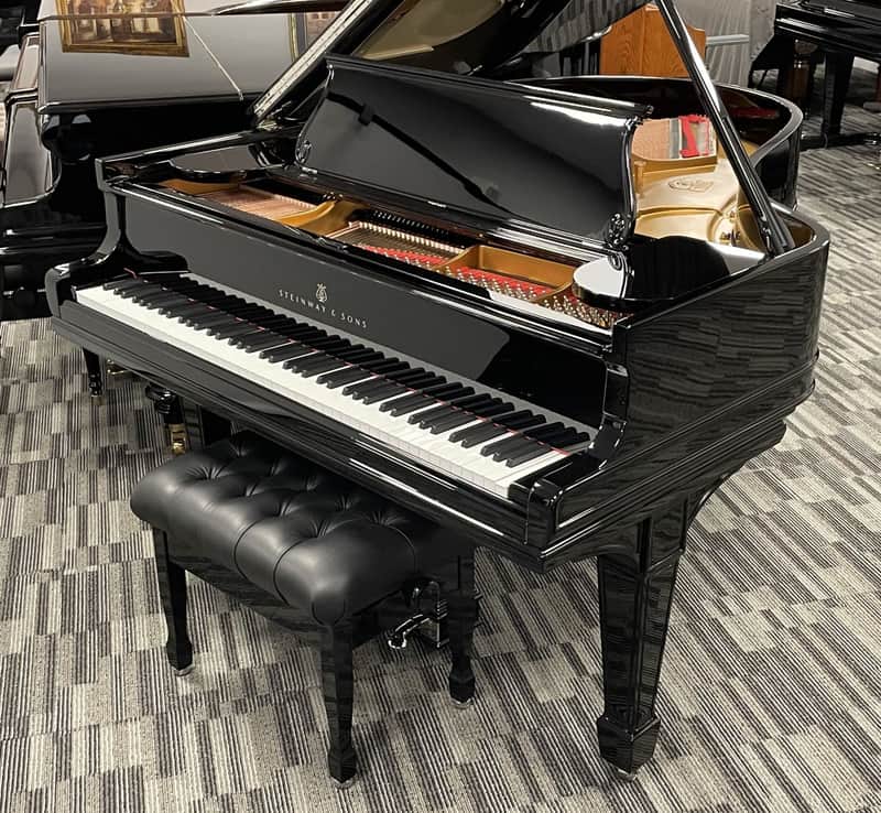 Steinway Model O 5'10" Grand Piano 1901 (Restored) - Polished Ebony image 1