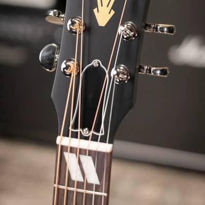 Gibson Hummingbird Special Dreadnought Acoustic/Electric Guitar - Ebony Satin with Gig Bag image 5