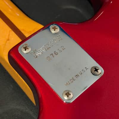 1983 Kramer Pacer Deluxe Electric Guitar Candy Red "B Plate" Original Parts W/HSC image 8