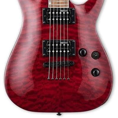 ESP Ltd MH200 Quilt Top Electric Guitar - See Through Black Cherry image 1