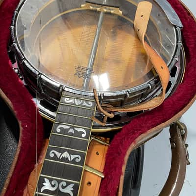 Vintage Washburn B-16 5-String Banjo c. 1980 – Hardshell Case – Beautiful Figured Wood image 6
