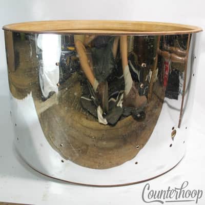 Ludwig 14x22"Chrome Over Wood COW Bass Drum Shell 3Ply Super Classic USA 70s-80s image 4