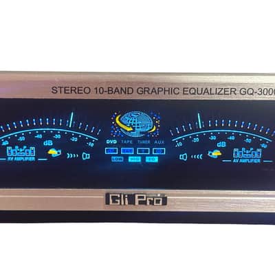 GLI Pro GQ-3000 Stereo 10-Band Graphic Equalizer Rackmount EQ 1990-2000s image 10