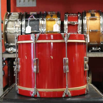 1950's WFL 10x14 Marching Snare Drum in Red Lacquer image 4