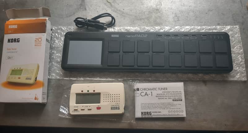 Korg NANOPAD II/w/Korg CA-1 Tuner metronome 2015-2022 - Black image 1