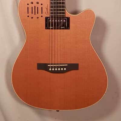 Godin A6 Ultra Natural SG Chambered-Body Electric Acoustic Guitar with gig bag Model # 032293F SF/B-stock (Restrung and set up for optimal playability) image 2