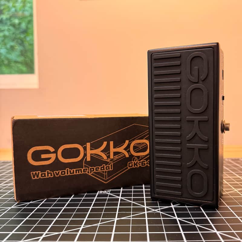 Gokko GK-64 Mini Wah and Volume Pedal 2024 - Black image 1