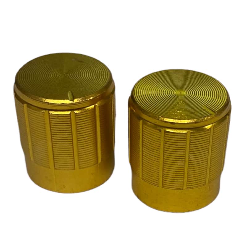 AK-AG (2) Aluminum Rotary Amp Knobs 6mm Pot Shaft image 1