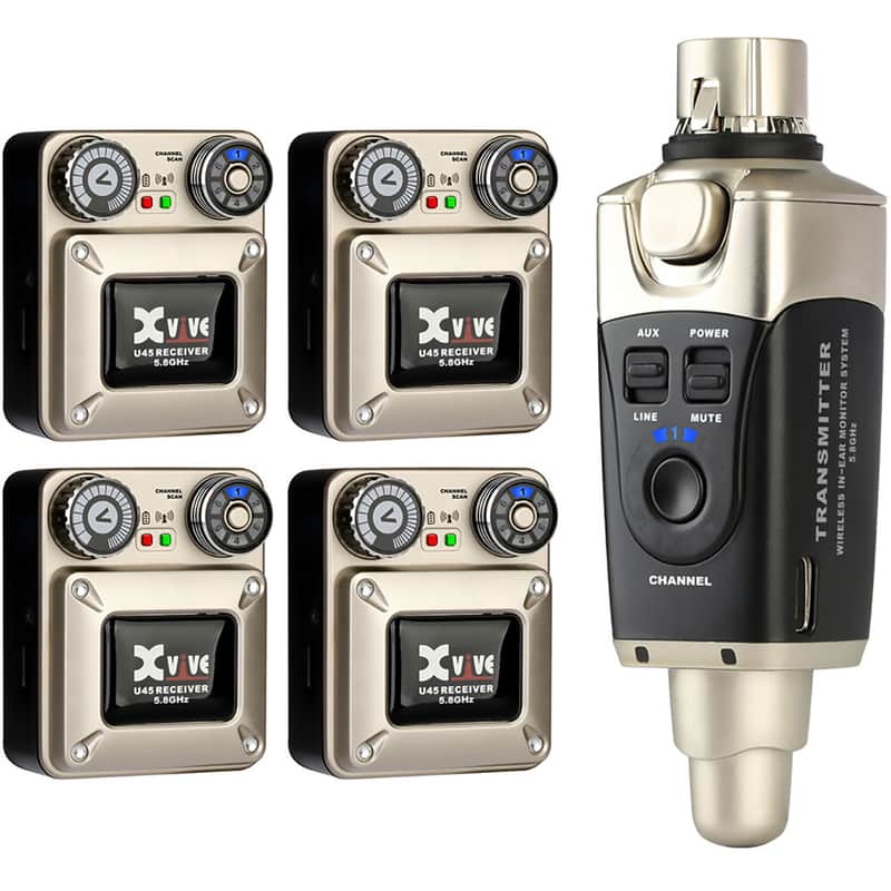 XVIVE U45R4 5.8GHz Wireless In-Ear Monitor System with 4x Receivers image 1