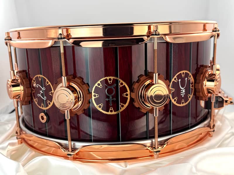 DW DW Collector's Series 14x6.5 Neil Peart "Time Machine" Tour Replica Snare Drum – Custom Painted (Near Mint) 2011 - Custom Painted