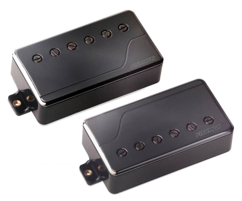 Fishman Fluence Classic Humbucker pickup set, black nickel image 1