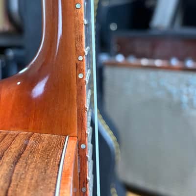 2011 Lichty T-18 Custom Tenor Ukulele – Redwood / Indian Rosewood – Abalone – HSC image 14