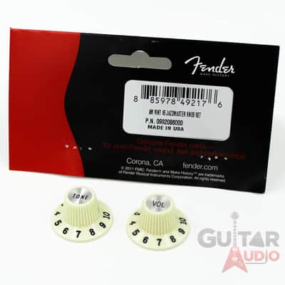 Genuine Fender '65 American Vintage Jazzmaster Hat Knobs Pair Set - 099-2086-000 image 7