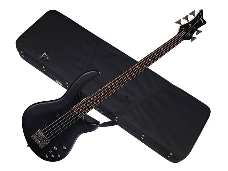 Dean E5-FM-TBKS Edge Flame Maple 5-String Bass Trans Black Satin image 1