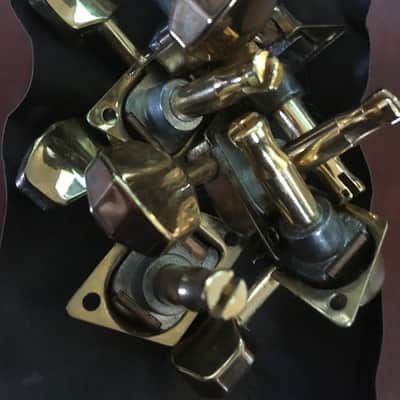 RARE 70s Gold Fender Vintage Guitar Tuners Tuning Machines image 5