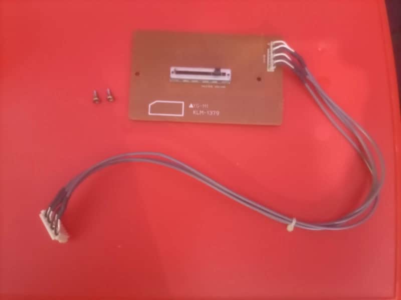 KORG T1 Volume board KLM-1379 with wiring for Korg T-1 keyboard Synth Full Working image 1