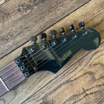 1980s Fresher HSS Stratocaster Electric Guitar Shell Pink Floyd Rose MIJ Japan image 8