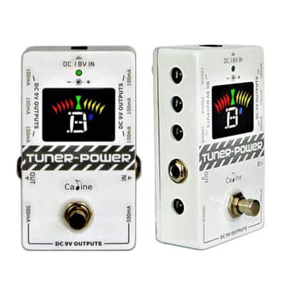 CALINE CP-09 Tuner and Pedal Power Supply in one True Bypass Large Clear display image 2