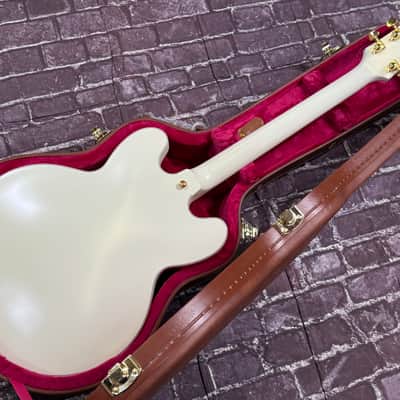 2025 Epiphone Custom Shop 1959 ES355 Classic White Satin VOS New Unplayed Auth Dlr 8lb14oz #135 image 16