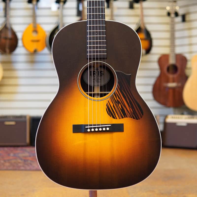 Iris Guitars RCM-000 Sitka Spruce/Mahogany Acoustic Guitar Sunburst w/Hard Case image 1