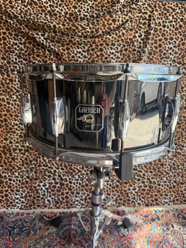 Gretsch Artist Series 6.5x14" Taylor Hawkins Signature Snare Drum 2010s - Black Nickel Over Steel image 1