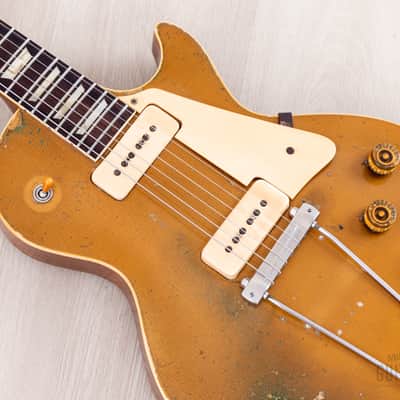 1952 Gibson Les Paul Standard Goldtop Vintage Guitar w/ Lifton Case image 8
