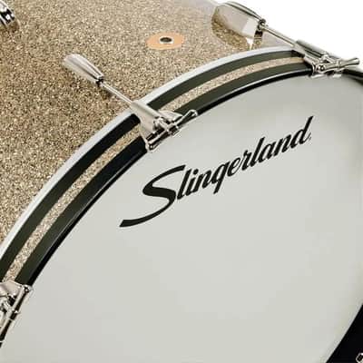 Slingerland Radio King 3pc Drum Set 18/12/14 Gold Glass image 7