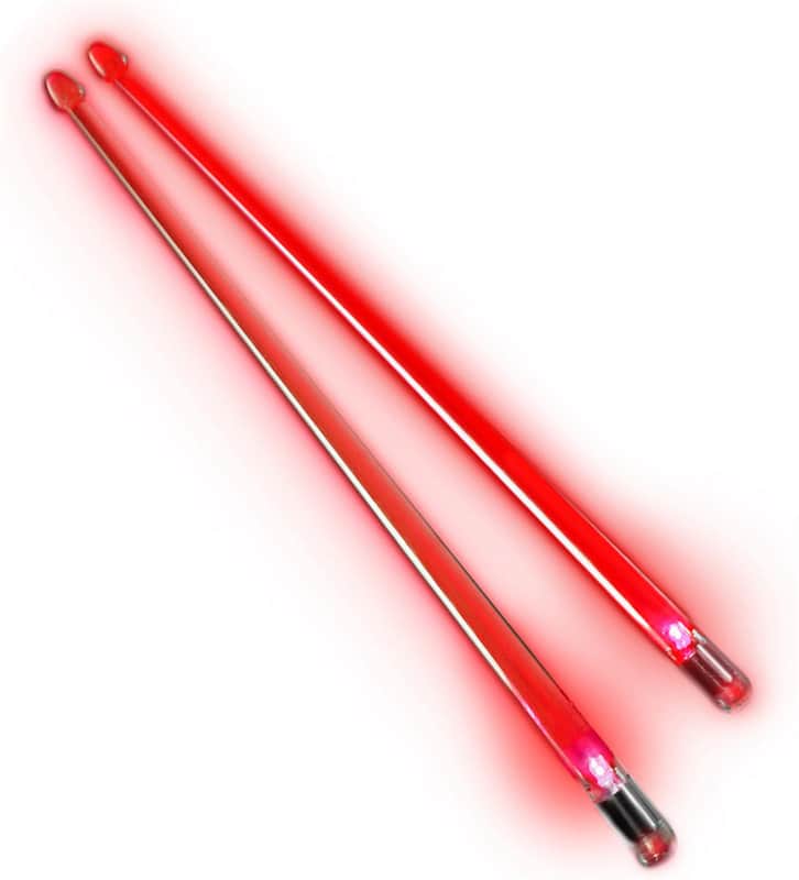Trophy Music FX12RD Firestix Light Up Drum Sticks (Pair) image 1