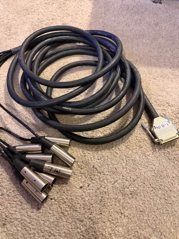 Barely used JUMPERZ 20' DB25 to male XLR Pro Studio zipline zl8 8 channel snake image 1