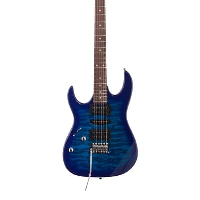 Ibanez Gio GRX70QAL Left Handed Guitar Trans Blue Burst image 2