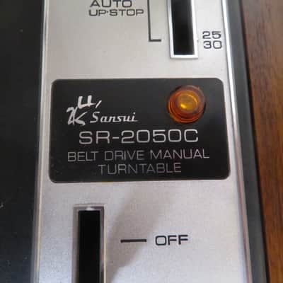 Sansui SR 2050 Turntable early 1970's - wood image 5