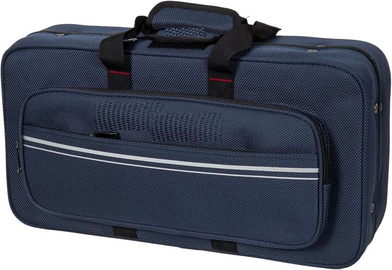 Bb Trumpet Foam Case | Lightweight Blue Gig Bag with Structured Exterior, Plush Interior & Storage Pockets image 1